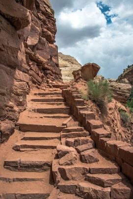 Stairway to trail