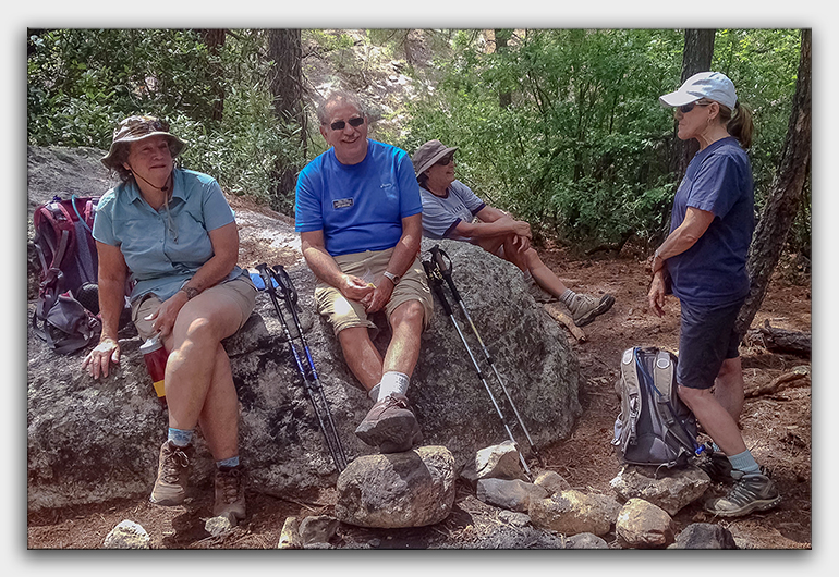 Lemmon Rock-Wilderness Rock (1 of 1)-3 Ann, Jeff, Janis, Barb blog framed